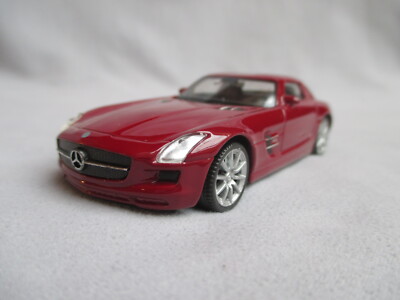 Welly No.44033 Mercedes-Benz SLS AMG Rot,Maßstab 1:43,L=10 cm lose