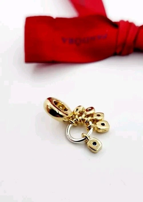 Nuevo Genuino Pandora Marvel Los Vengadores Piedra del Infinito Oro Pltd Dije 760774C01 Foto 4 de 4