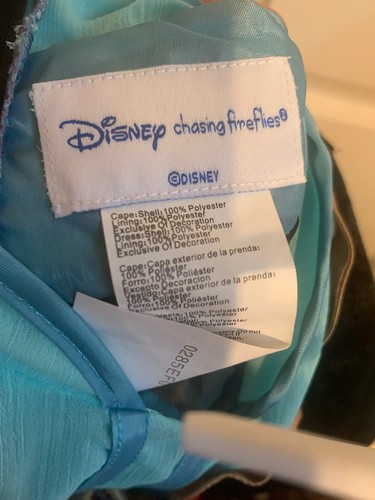NWOT Disney Chasing Fireflies Anna Frozen Deluxe Traveling Costume Child Size 10 - Picture 6 of 7