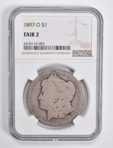 FAIR 2 1897-O Morgan Silver Dollar NGC Lowball Low Ball *4575