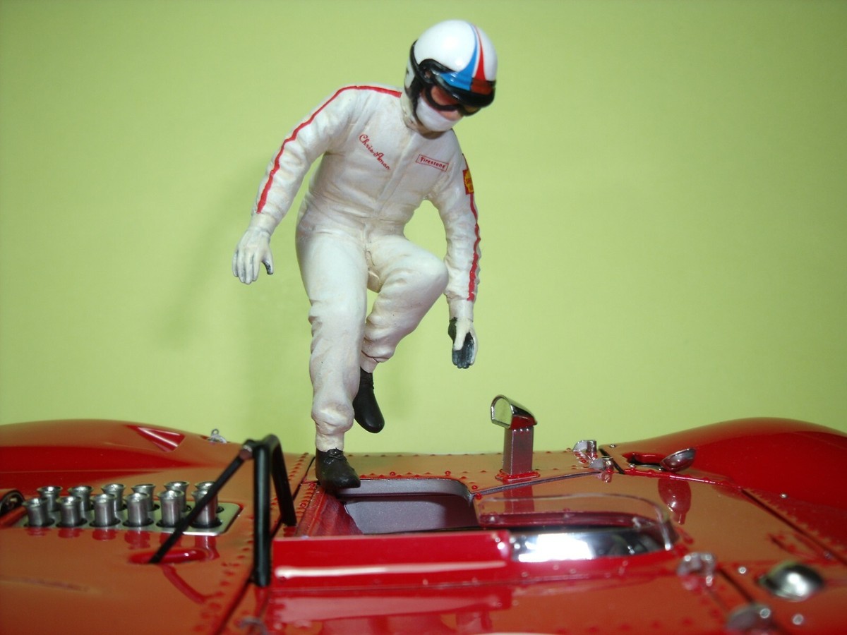 1/18 Figurine Chris Amon Vroom Non Peinte Pour Cmc Gp Répliques
