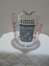 ANCHOR HOCKING 2 CUP MEASURING CUP NEW