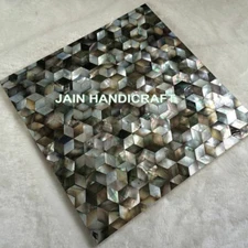 18" marble table top coffee center corner inlay decor mop antique malachite k1