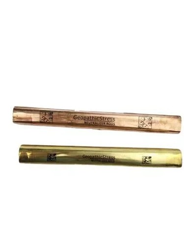 Copper Geopathic Stress Rod and Brass Geopathic Stress Rod Neutralizer for Good - 第 1/3 張圖片
