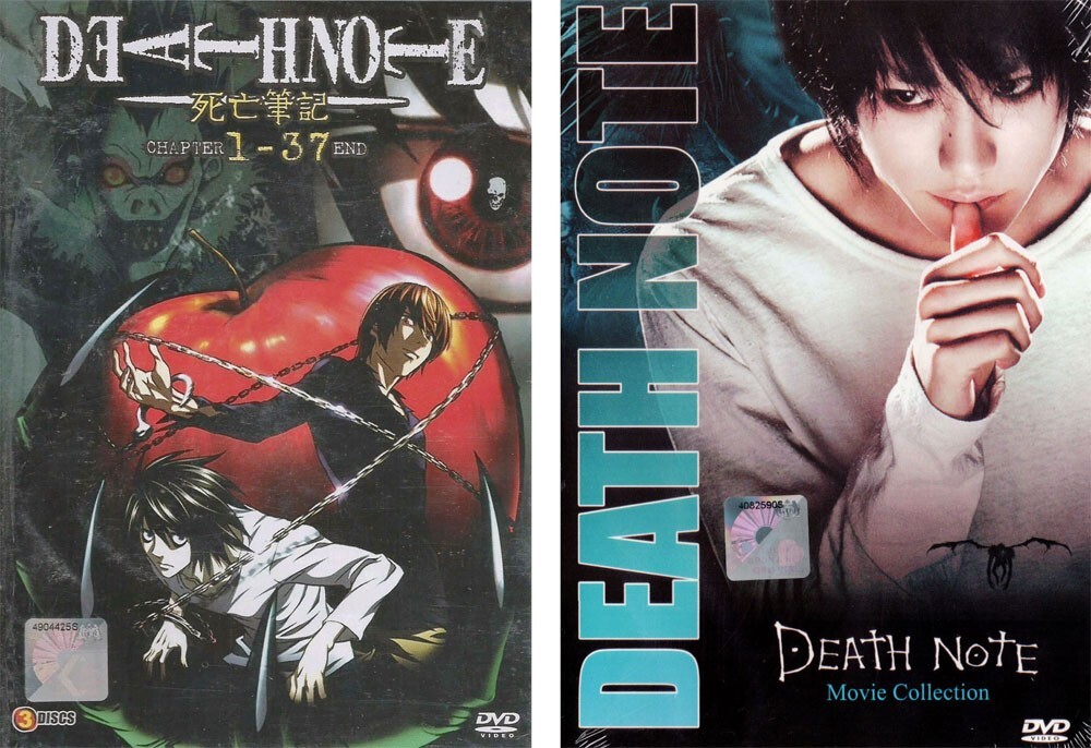 LIVE ACTION MOVIE DEATH NOTE THE MOVIE 1-3 COLLECTION DVD ENGLISH DUBBED