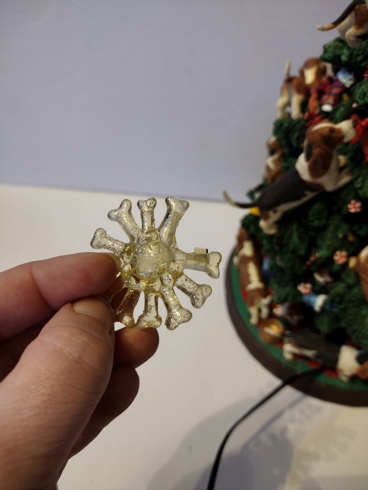 RARE RETIRED DANBURY MINT BASSET HOUND LIGHTED CHRISTMAS TREE eBay