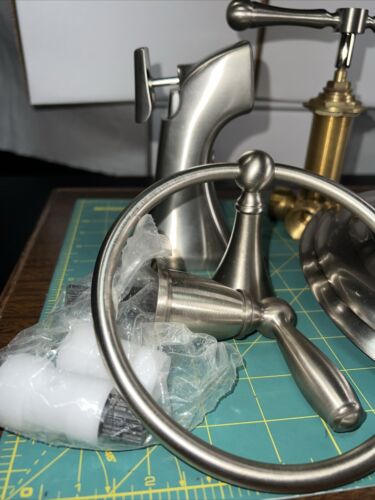 Moen Bridgeford Gebürstetes Nickel 1 Griff Bad Trim Kit-2ea Ventile-Duschkopf & Zapfen - Bild 2 von 11