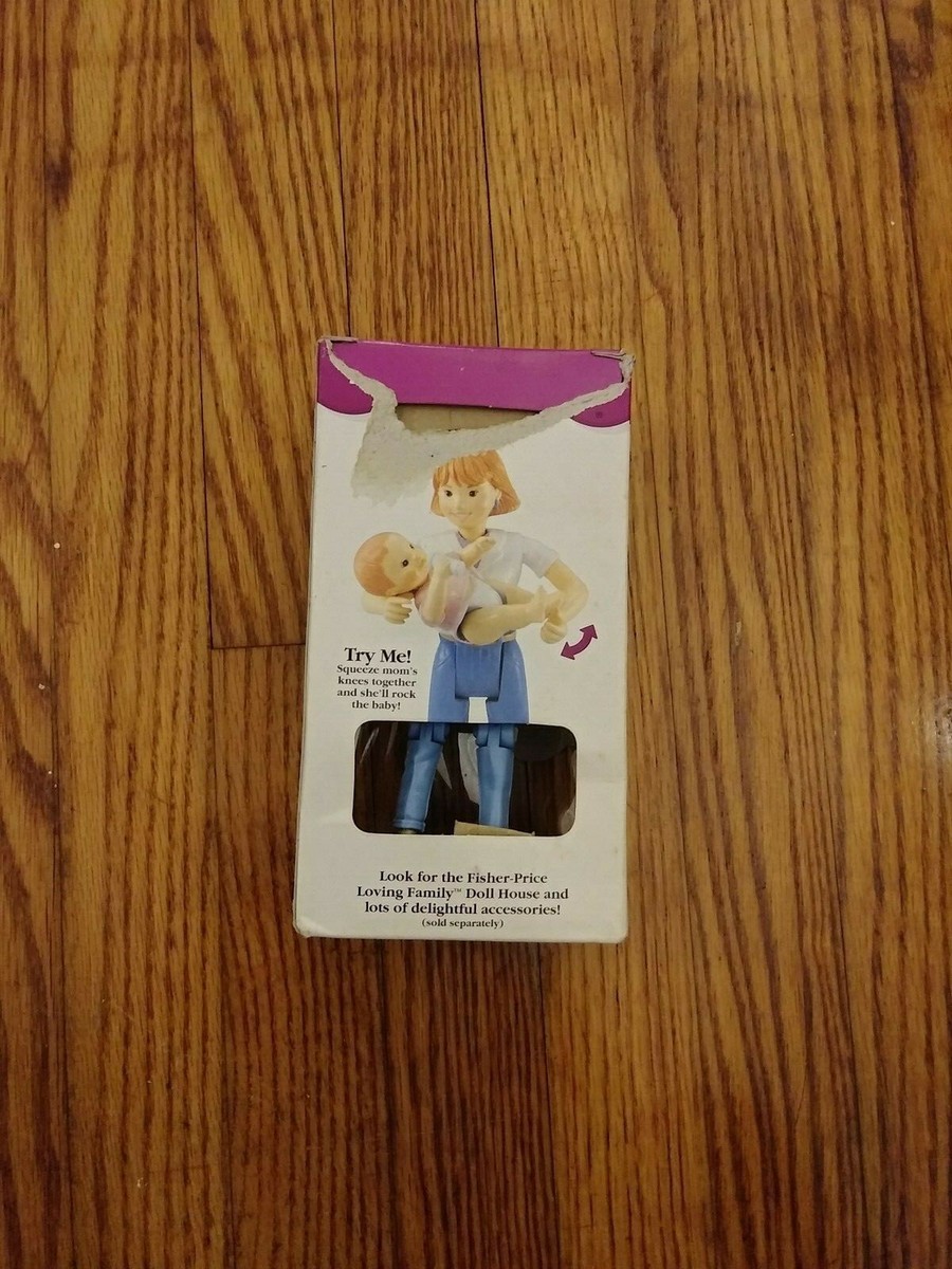 【美品】World Family - play Along Toys Fisher Loving Family Mom & Baby Action Figure Pair 1999