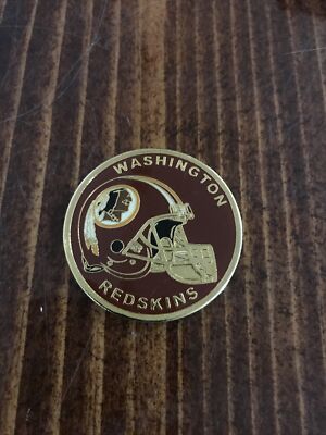 Washington Redskins Red Background NFL Team Coin with Plastic Protector ...