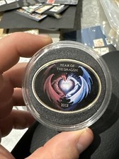 1 $ SILVER COIN - YEAR OF THE DRAGON 2012 - NIUE ISLAND - DRAGON LOVE (1rd)