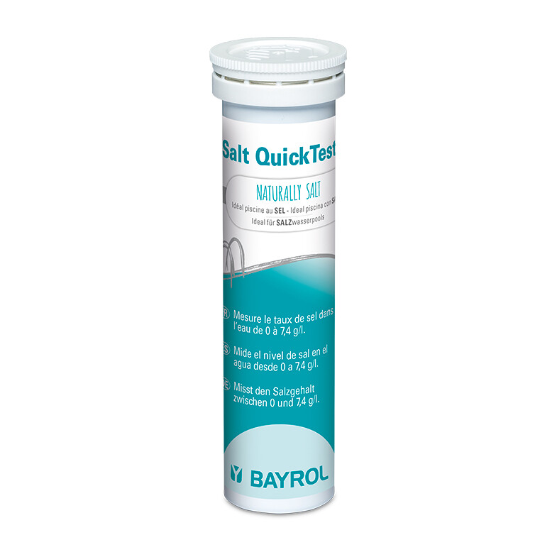 Bayrol Salt Quicktest 10 analyses, testeur de taux de sel pour eau de piscine et spa