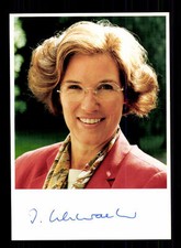 Irmgard Schwaetzer Autogrammkarte Original Signiert # BC 94744