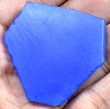 91.60 CT Natural Blue Chalcedony Brazilian Superb Untreated Slab   