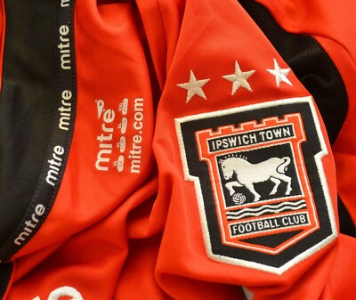 Maillot Extérieur Ipswich Town 2008/2009 - MITRE - Rouge - Taille L/XL - Occasion