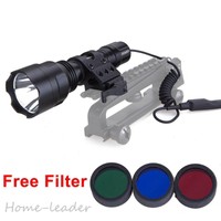 Tactical Cree T6 Flashlight /torch Filter /45 Degree Mount Remote Switch Set Uk Tactical Cree T6 Flashlight /torch Filter /45 Degree Mount Remote Switch Set Uk