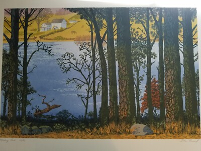 Donn Russell, Nantucket, Pond, Forest, Green, Blue, Farm, Horses, Trees