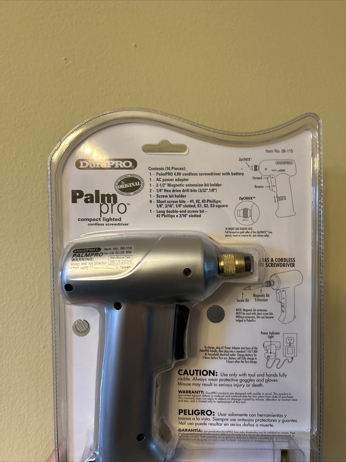 DuraPRO Palm Pro 4.8V Compact Lighted Cordless Screwdriver Drill 16