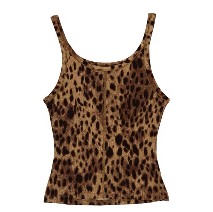 トップス 00s dolce&gabbana glitter tank top brown トップス 00s dolce&gabbana glitter tank top brown Dolce Gabbana