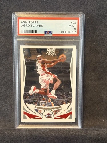 🏀 2004 Topps LeBron James #23 – PSA 9 MINT – Second-Year Card – Cavaliers 🏀