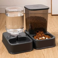 automatic pet feeder smart food dispenser for cat & dog black color