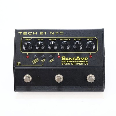 TECH21 SansAmp programmierbarer Tieftöner DI-Gitarren-Effektpedal guter Betrieb