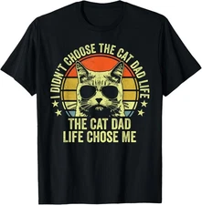 Cat Dad Shirts For Men Funny Cat Dad Father's Day Cat Daddy T-Shirt