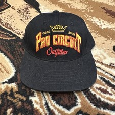 NWOT Vintage Pro Circuit Racing MX Works Cap Hat Made In USA Black Motocross FMF