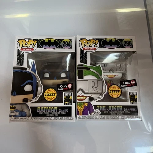 The Joker Gamer Funko And Batman Gamer Funko Chases. Batman 80 Year Anniversary