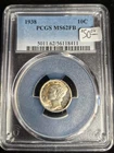 1938 Mercury Dime- PCGS MS62 FB