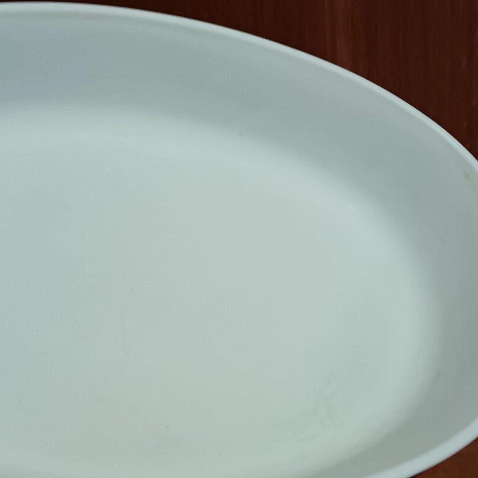 Plat À Gratin Solidex France En Verre Blanc Opale Fleurs Rétro, Marron, Jaune - Photo 4/4