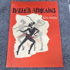 VINTAGE BALLETS AFRICAINS DE KEITA FODEBA PROGRAM SOUVENIR BROADWAY 1960S