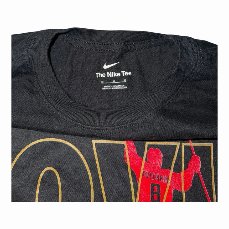 Camiseta Nike Alexander Ovechkin Negra Washington Capitals Para Hombre Mediana Foto 2 de 4