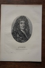 QUINAULT PHILIPPE . Portrait. 1821 lithograph.