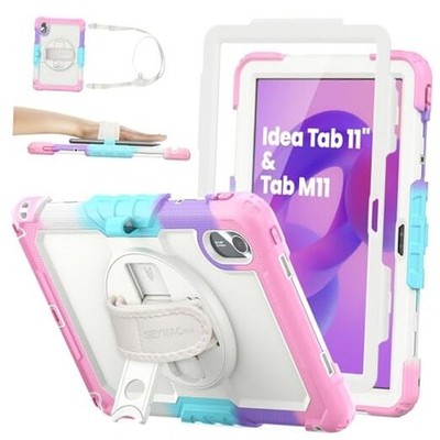Tablet Case for Lenovo Idea Tab 11'' / M11 11-inch Beige+Pink