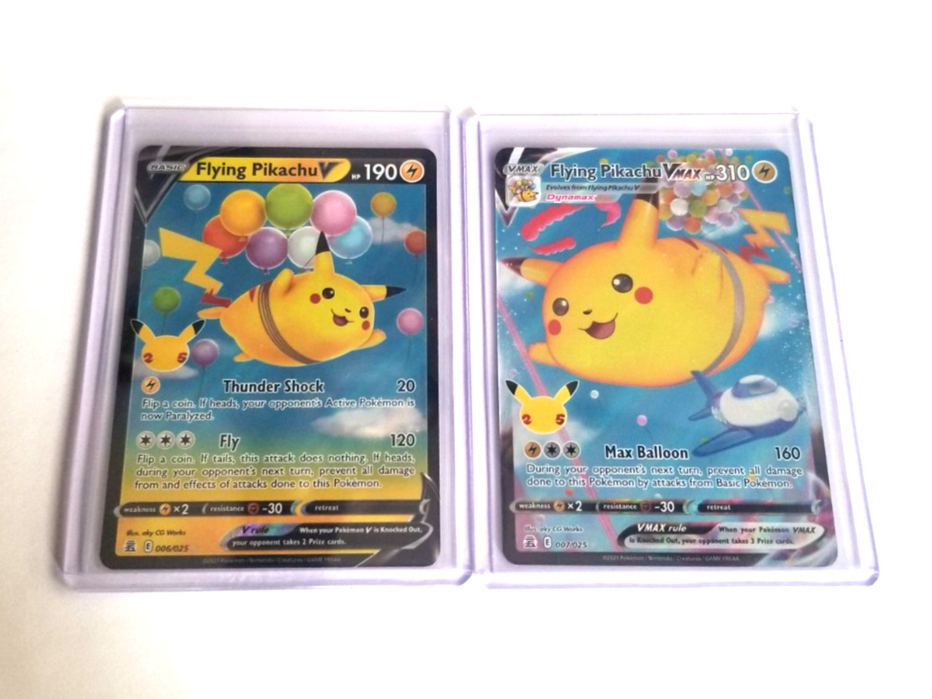 Flying Pikachu VMAX & Flying Pikachu V Pokemon TCG Celebrations