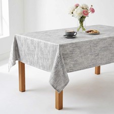 Grey Jacquard Wedding Tablecloth Misty Polyester Dining Cover
