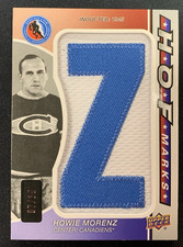 2024-25 SP GAME USED HOF MARKS HOWIE MORENZ 07/35 #HOFM-HM 'LETTER Z'