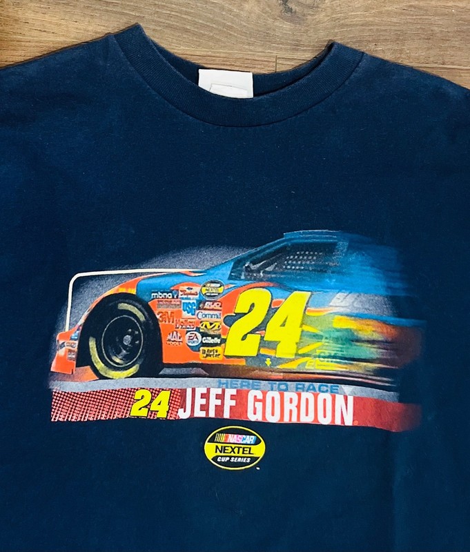 Vintage Jeff Gordon Nascar Tshirt Blue M 2006 Dupont Winners Circle