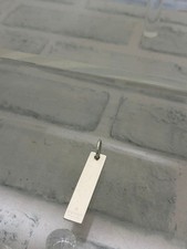 Old Gucci Logo Bar Plate Necklace Top