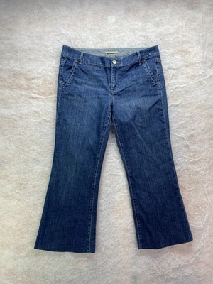 GAP Women's Size 12 Dark Mid Rise Curvy Bootcut Stretch Flare Denim Jeans Altere