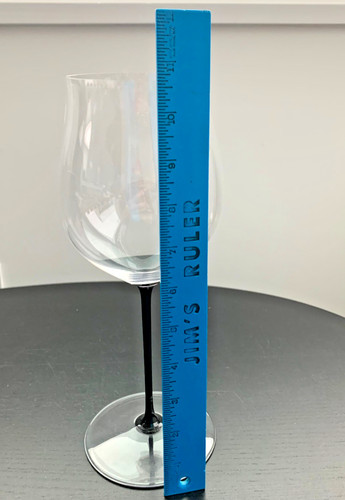 Riedel Black Tie Burgundy Grand Cru Sommeliers Single Red Wine Glass Black Stem