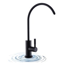WEWE Drinking Water Faucet for Kitchen Sink, Kitchen Water Filter Faucet Black