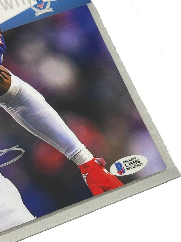 Foto firmada por Rob Gronkowski #87 autografiada certificado de autenticidad BAS Foto 3 de 4