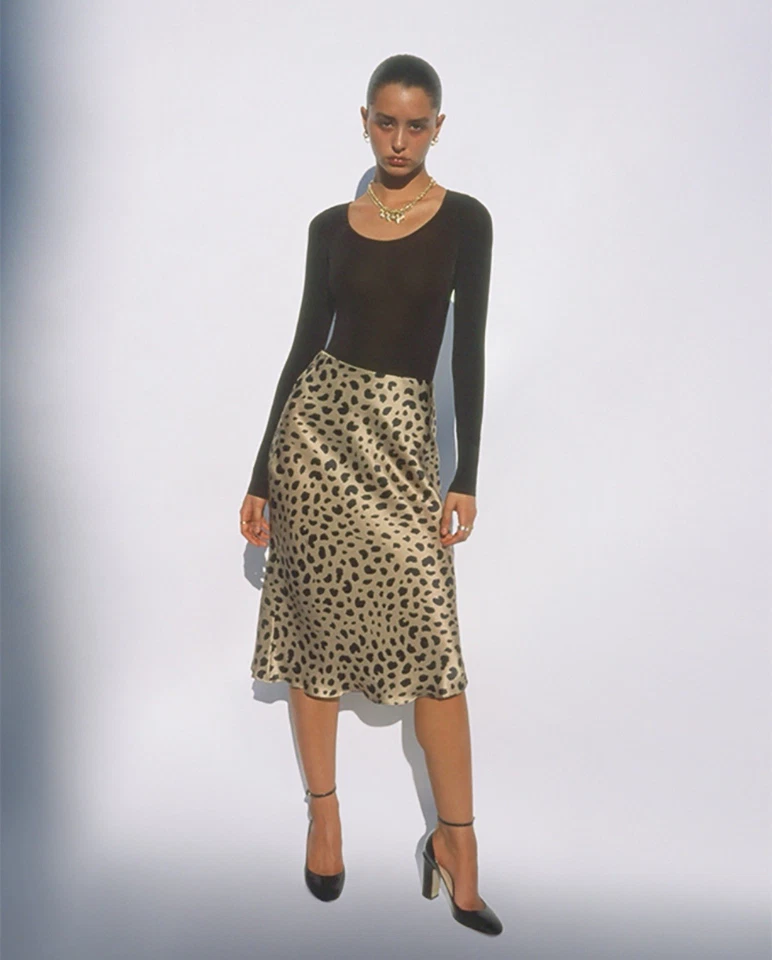 Falda de seda Realisation Par The Naomi en leopardo (Wild Things) talla XS - ENVÍO GRATUITO Foto 2 de 4