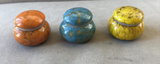 Sieral Set of 3 Ceramic Small Urns for Human Ashes Sharing Keepsakes Crematio...