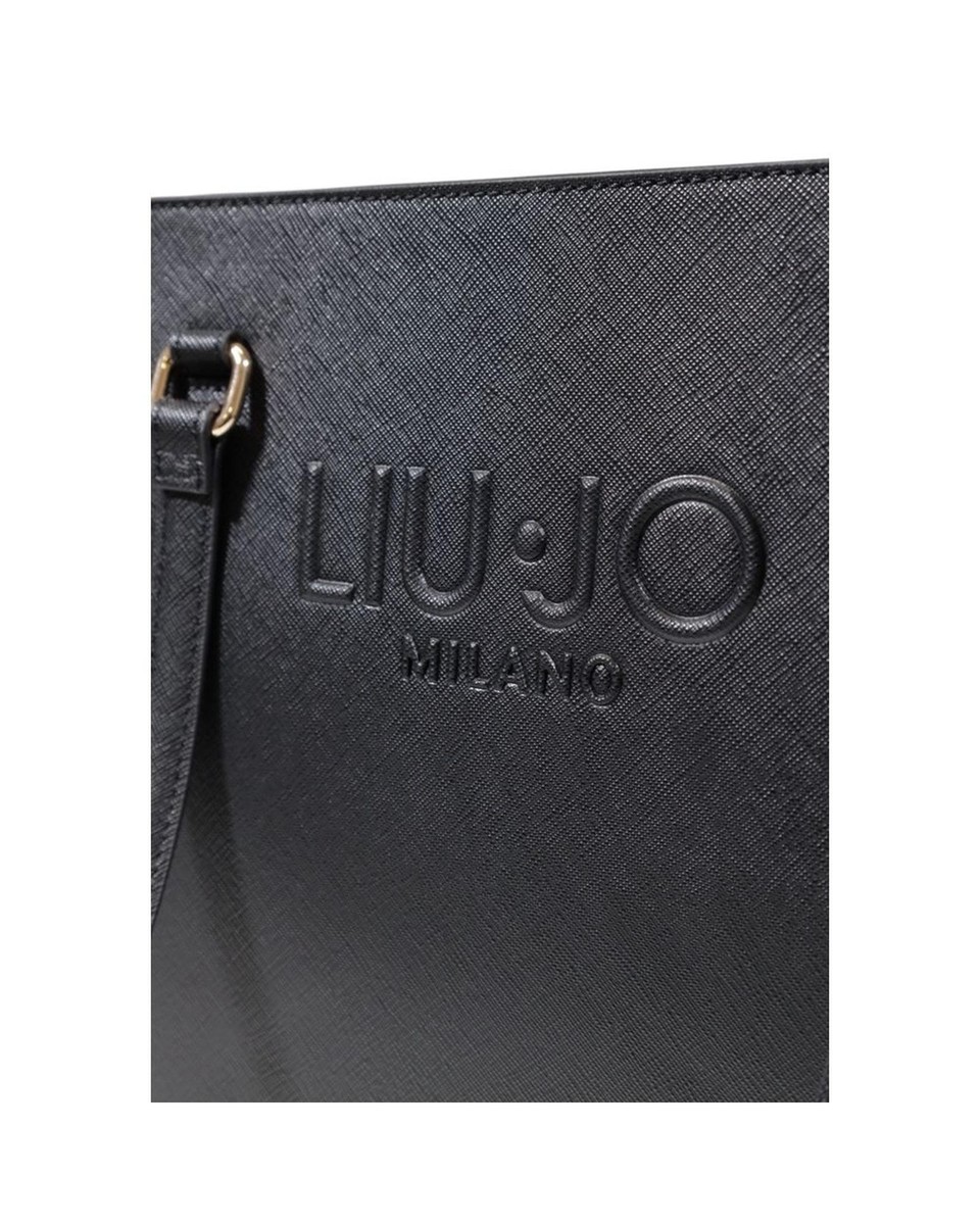 トートバッグ LIU JO Woman Tote bags Black AA5026E0064 22222 Large jacquard tote bag colour black | Liu Jo
