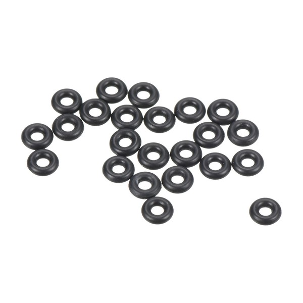 100Stk Nitrilgummi O-Ringe 3.8Mm Ad 1.8Mm Id 1Mm Breite Metrische Dichtung-image