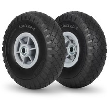 10x3.00-4 Flat Free Tire, 10" Heavy Duty Replacement Tire and Wheel Assemblie...