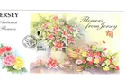 1998 JERSEY - AUTUMN FLOWERS MINI-SHEET FDC FROM COLLECTION V19