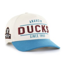 Anaheim Ducks '47 Expansion Debut Two-Tone Hitch Adjustable Hat - Cream/Teal